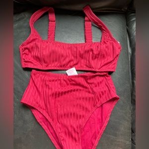 Red bikini!
